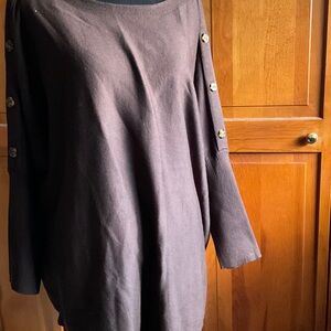 Melissa Paige Brown Crew Neck Sweater